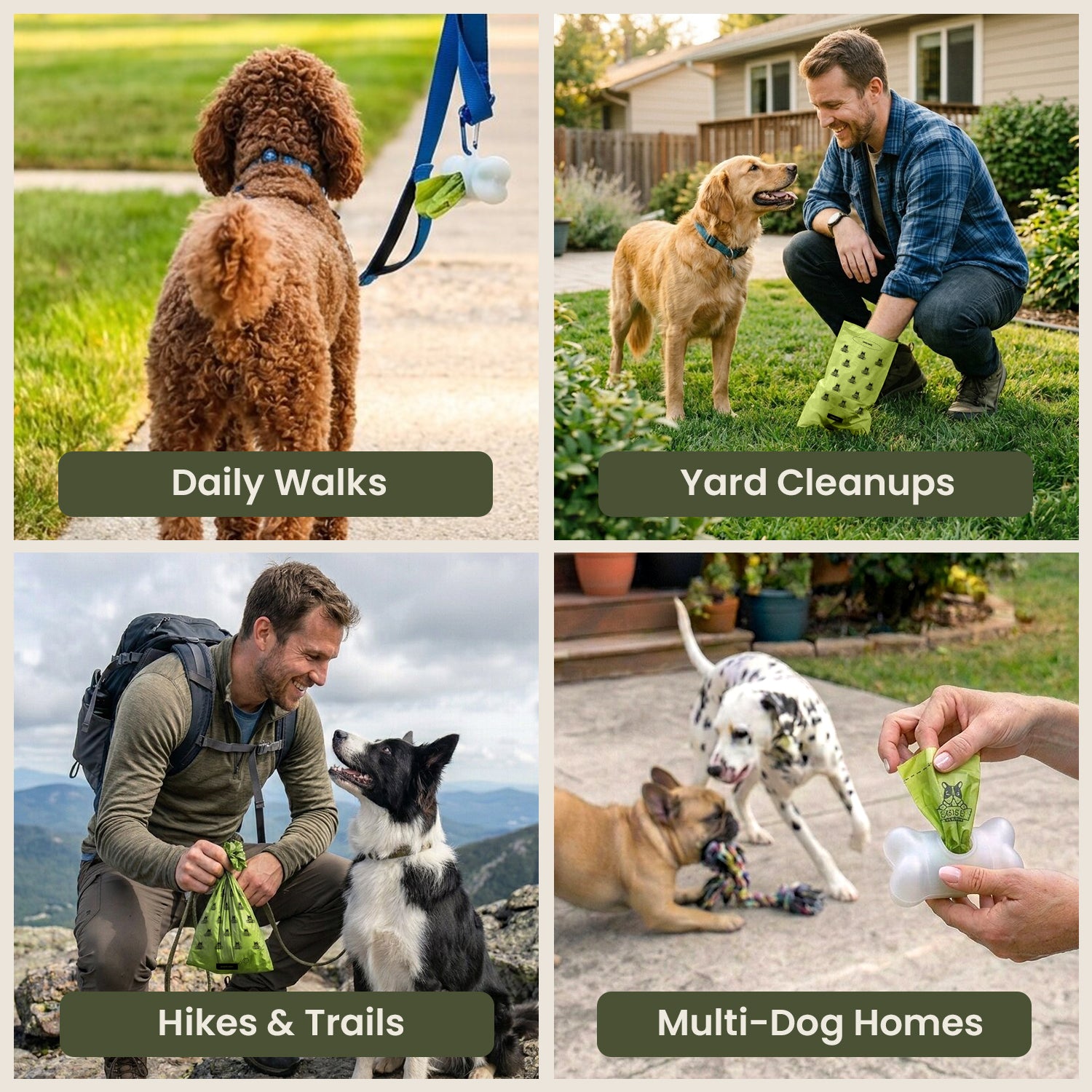Pogi's Dog Poop Bag Dispenser, clips to any leash