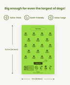Pogi's Compostable Dog Poop Bags, certified compostable leak-proof bags